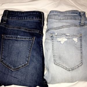 2 pairs of fashion nova jeans size 7